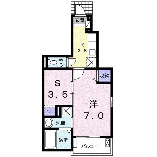 アルコバレノの物件間取画像