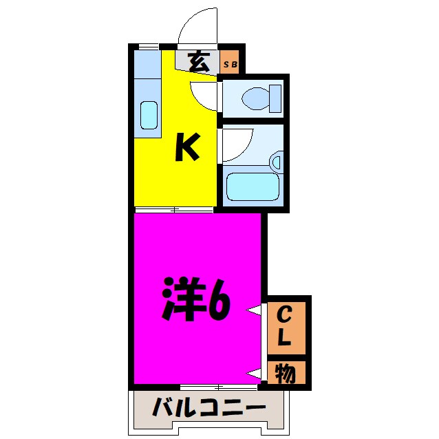 アルムクイーン高坂の物件間取画像