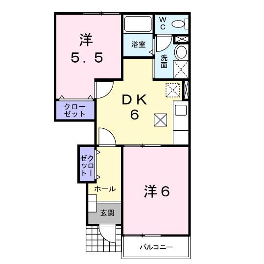 レインボー　ガーデンの物件間取画像