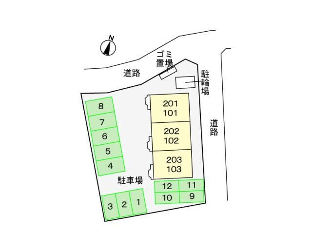 シャン・ド・フルール(嵐山町志賀)の物件外観写真