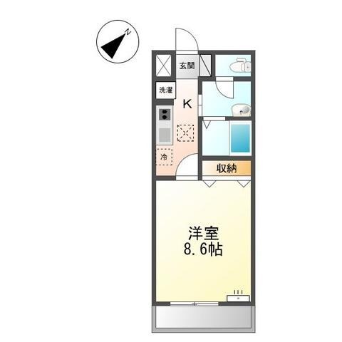 ビリーブⅠの物件間取画像