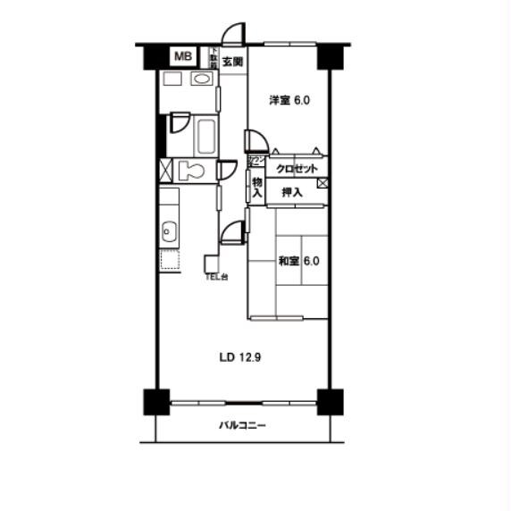 エランドールけやきの物件間取画像