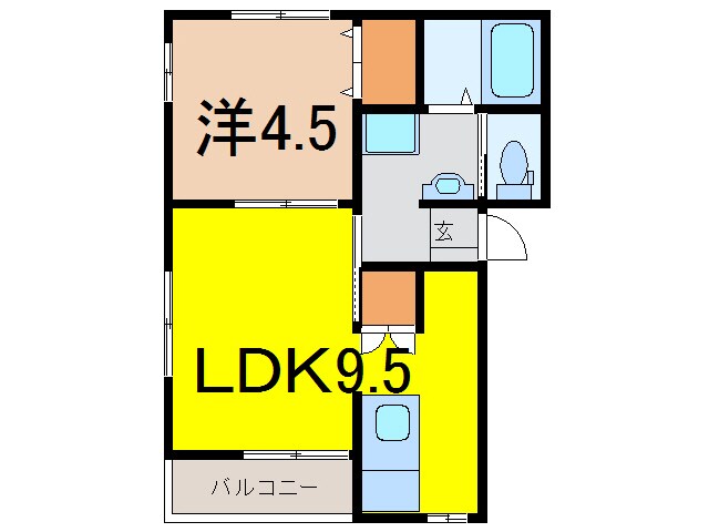 サンライフ杉原・多賀城B棟の物件間取画像