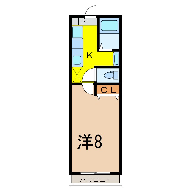 ソレイユパルクXⅢ番館の物件間取画像