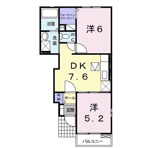 フランプレイス　Ｂの物件間取画像