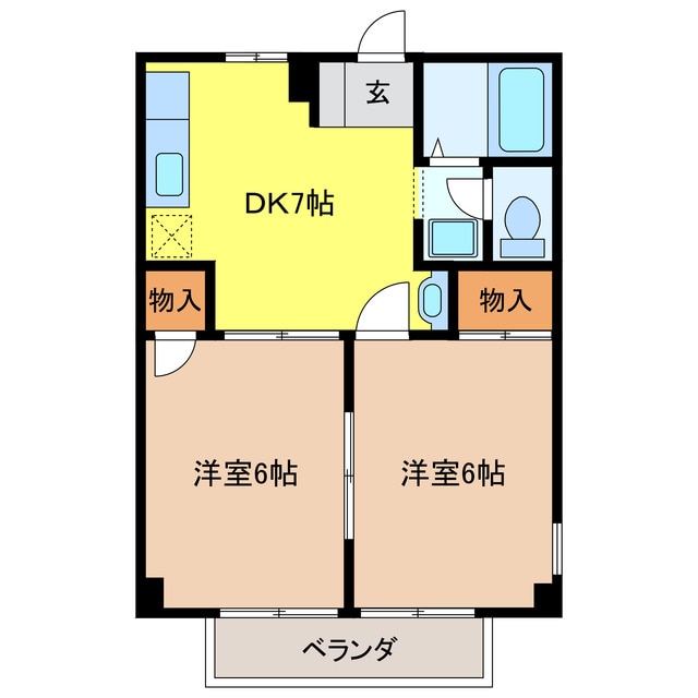 フローラ　Ｂの物件間取画像