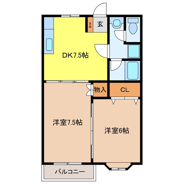 Twins Coopoの物件間取画像