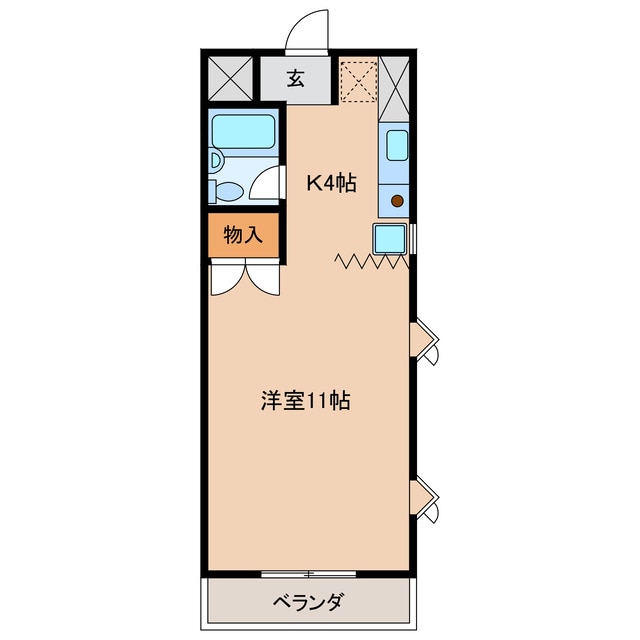 サニーサイド志水の物件間取画像