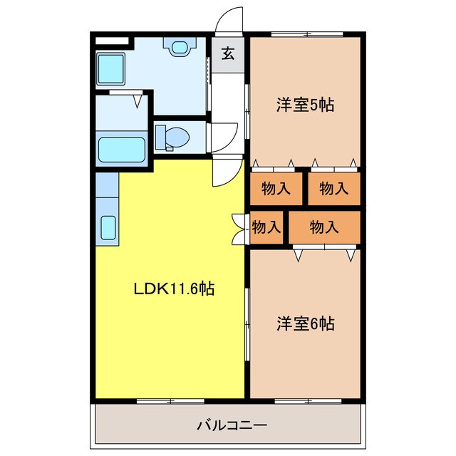 オリンピア　Ｅの物件間取画像