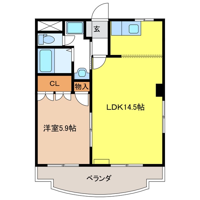 オリンピア　Ｆの物件間取画像