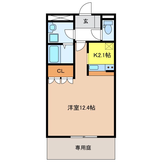 スプリング　デザイヤーの物件間取画像