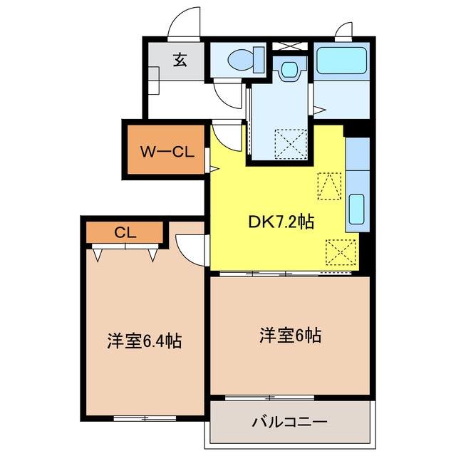 フェリーチェ　Ｂの物件間取画像