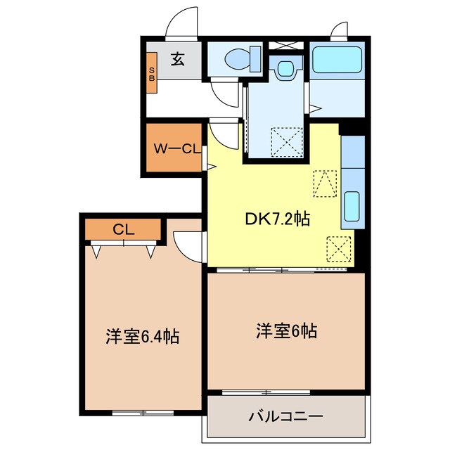 ブリアールAの物件間取画像