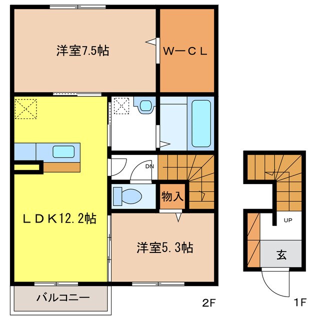 シャトーアサヒⅣの物件間取画像