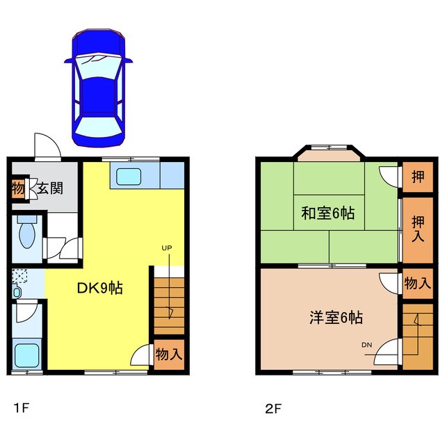 大熊アパートの物件間取画像