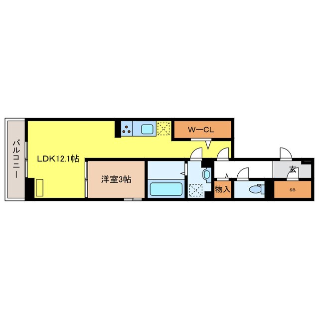 Salud primero穂積（ｻﾙｰﾌﾟﾘﾒｰﾛﾎｽﾞﾐ）の物件間取画像