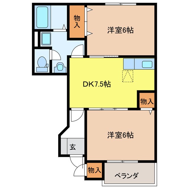 プラシードⅡの物件間取画像