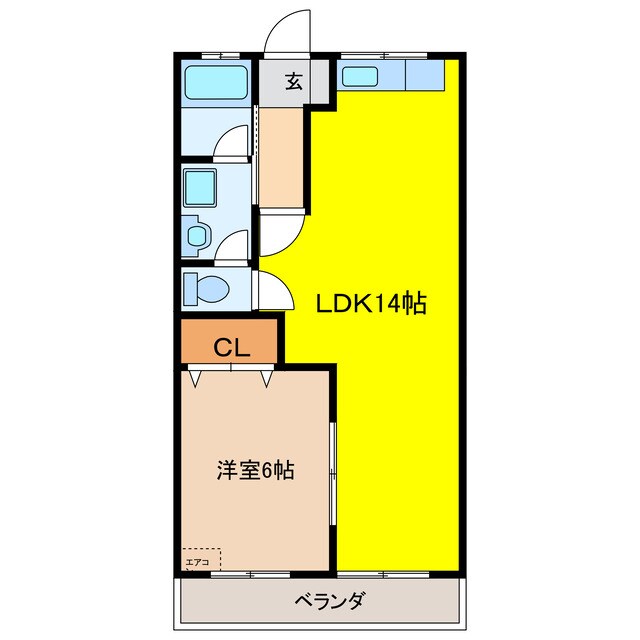 サンハイム桐山の物件間取画像