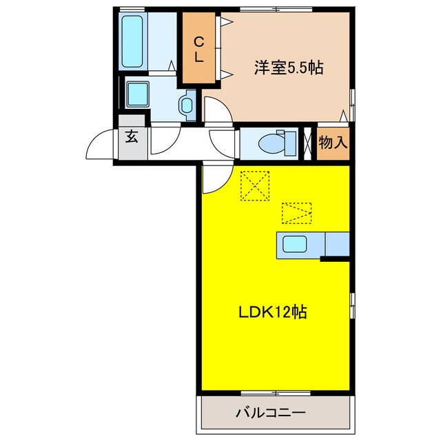 Ｄ maison垂井　Ａ棟の物件間取画像