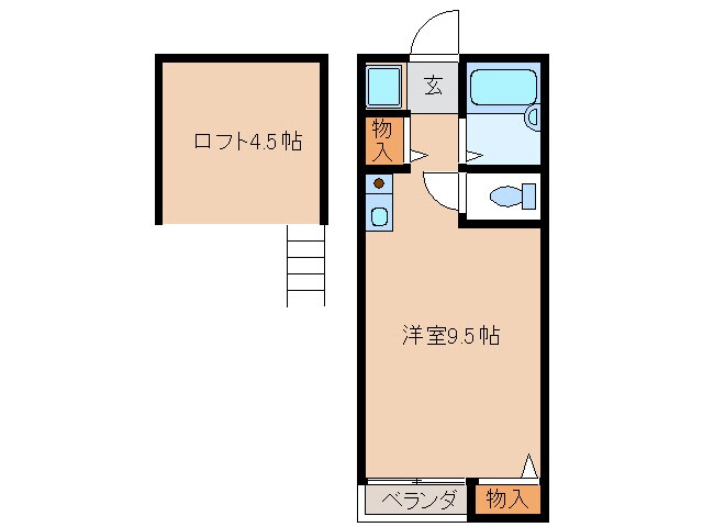 ウッディハウスＡの物件間取画像