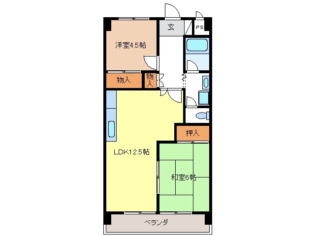 サンライズ88の物件間取画像