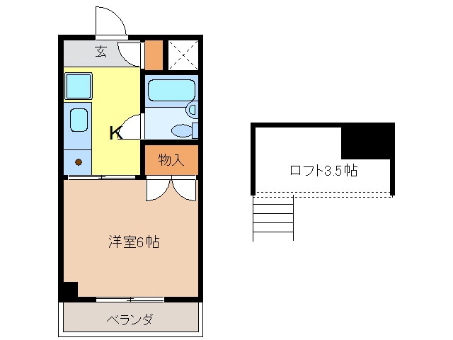 ＫＵＷＡＢＡＲＡビルⅡの物件間取画像