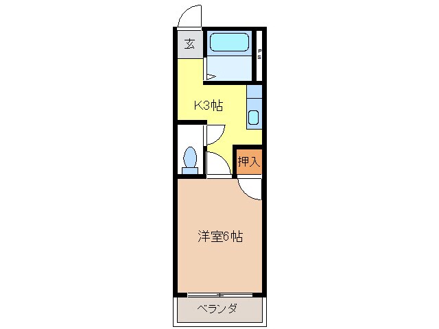 コスモキヌガサ　Ｂ棟の物件間取画像