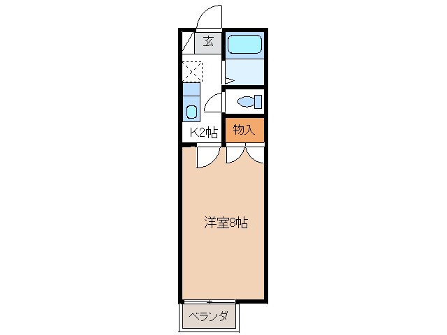 リバティクニエⅡの物件間取画像