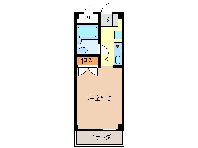 ＴＯＢＥＧＩＮ　１の物件間取画像