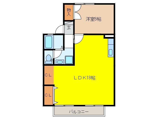 セジュール白山の物件間取画像