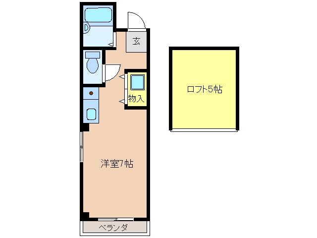 コーポセブンの物件間取画像