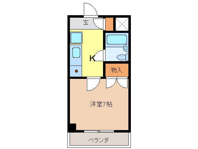 ＫＵＷＡＢＡＲＡビルの物件間取画像