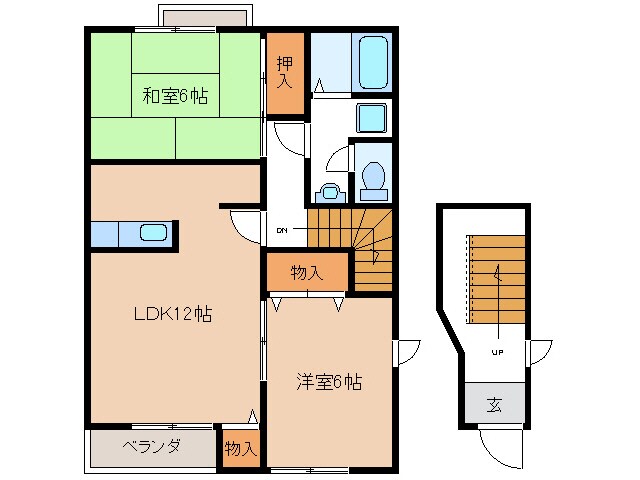 パークヒルズＡ・Ｂの物件間取画像