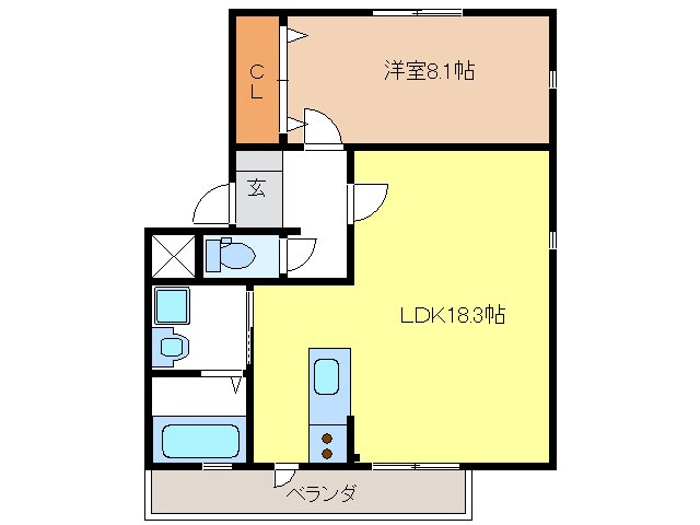 ピースフルメゾンＮ棟の物件間取画像