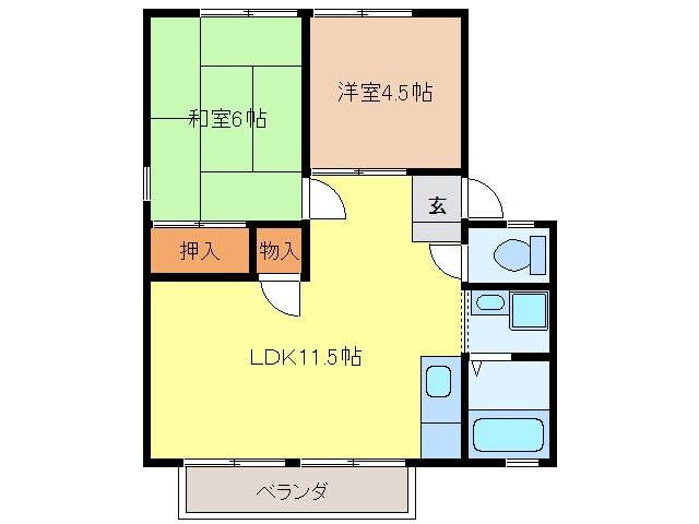 ハイツイマージュの物件間取画像