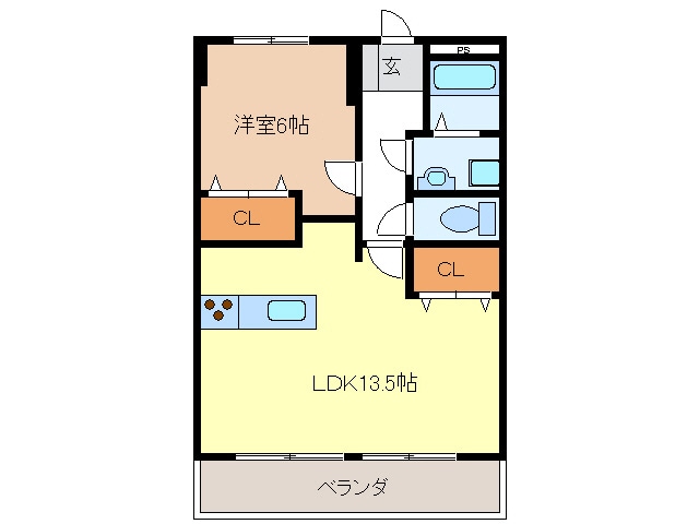 長良パークマンションの物件間取画像