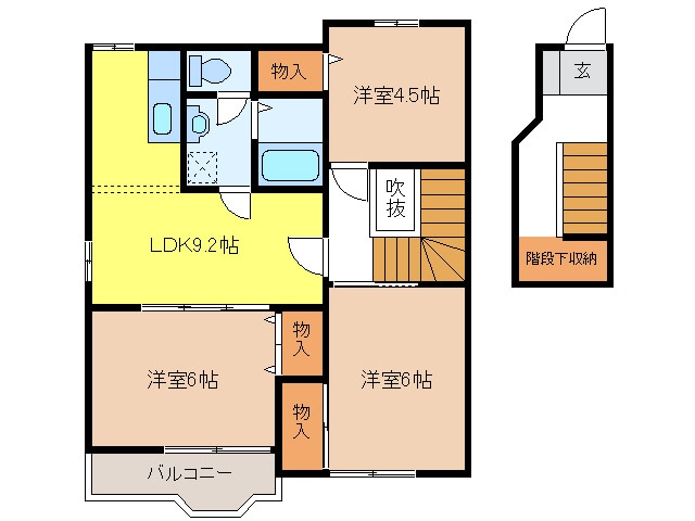 ヴィラ　ラルジュ　翠の物件間取画像