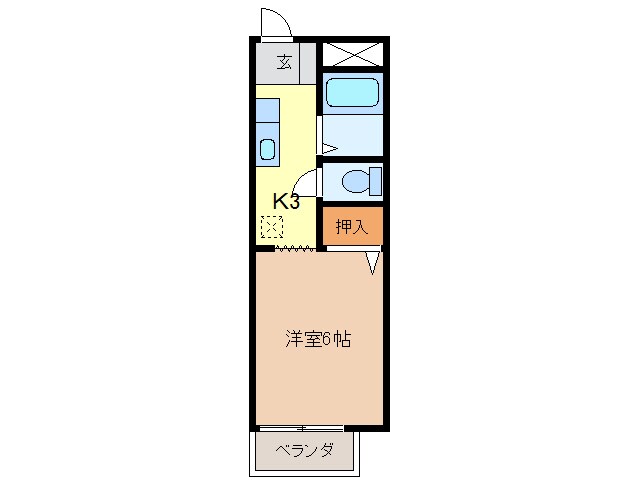 サンブライトＡの物件間取画像