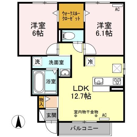 フェリーチェ　ガーデンの物件間取画像