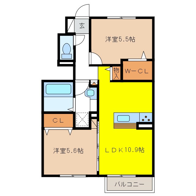 mirabellの物件間取画像