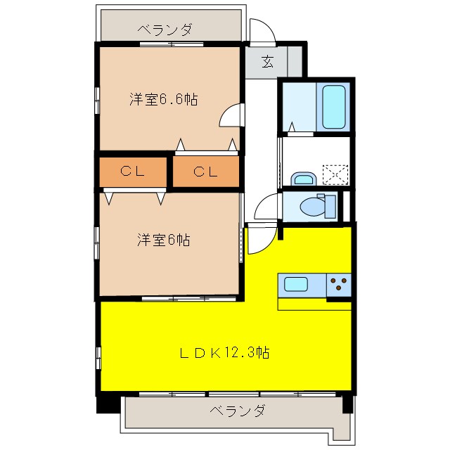 プラム正木の物件間取画像