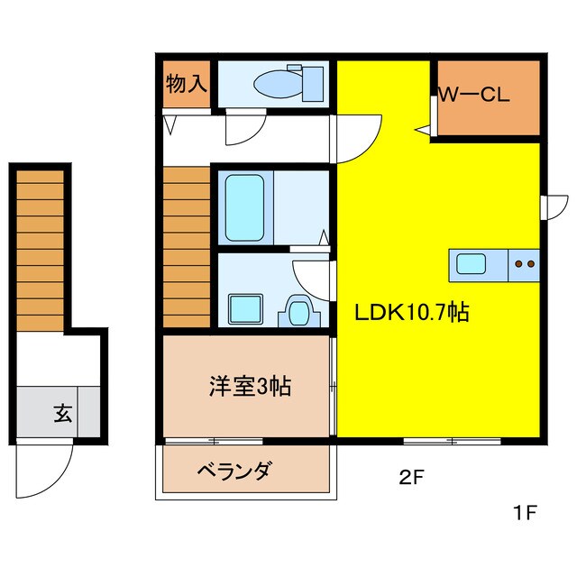 Dieci Castello Kurroの物件間取画像