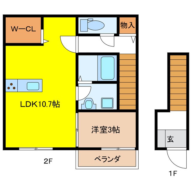 Dieci Castello Kurroの物件間取画像