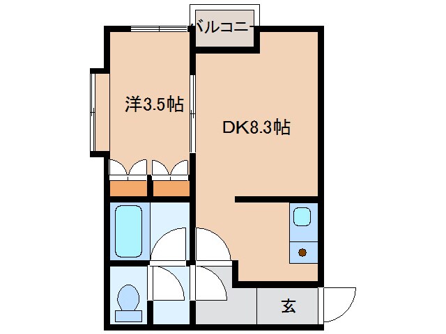 ピアパレス美原の物件間取画像