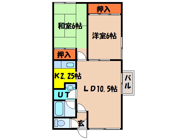 ソレイユⅡの物件間取画像