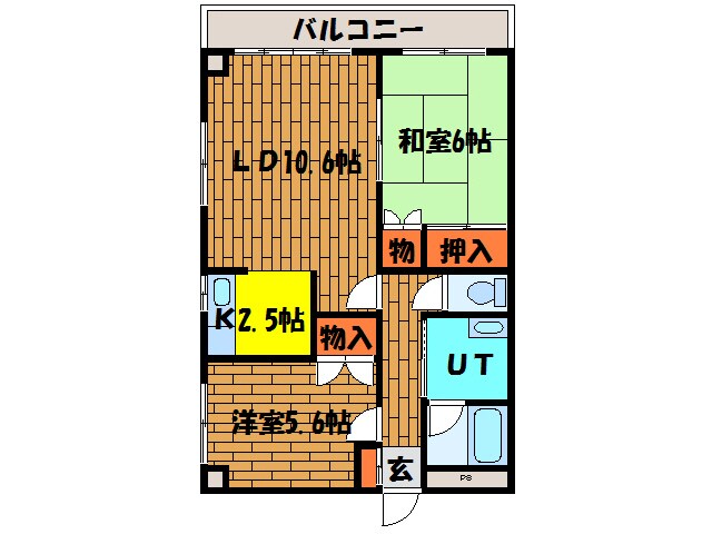 ハイツアメニティの物件間取画像