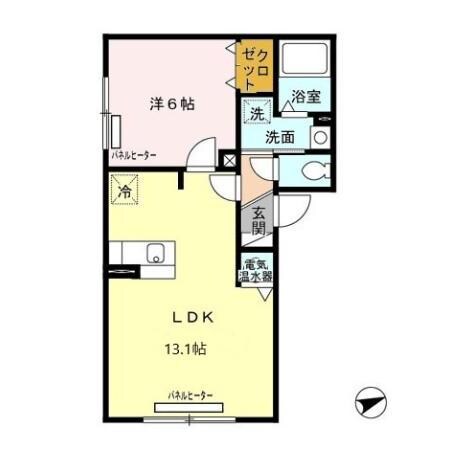 リビングタウン山の手Gの物件間取画像