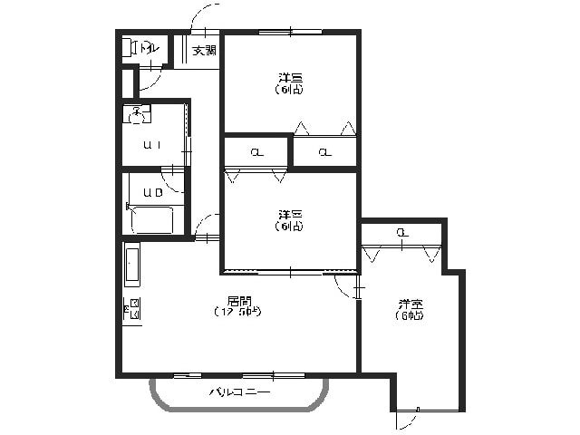 マンショングリーンリーフの物件間取画像