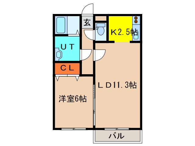 コンフォートパレス花園の物件間取画像