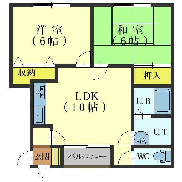 第3緑ハイツの物件間取画像
